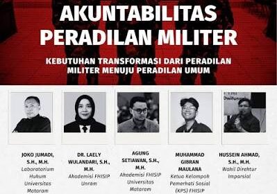 Diskusi Menggugat Akuntabilitas Peradilan Militer
