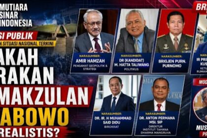 Diskusi Publik Gerakan Pemakzulan Prabowo Realistis