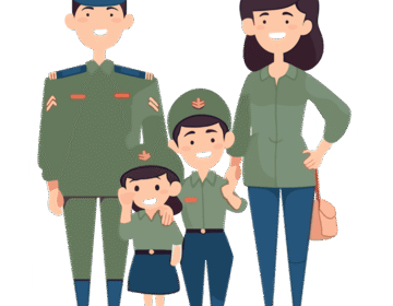 Ilustrasi Keluarga Aparat