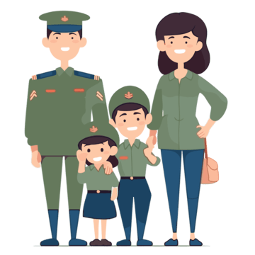 Ilustrasi Keluarga Aparat
