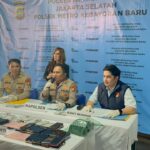 Konferensi Pers Polsek Metro Kebayoran Baru Jaksel