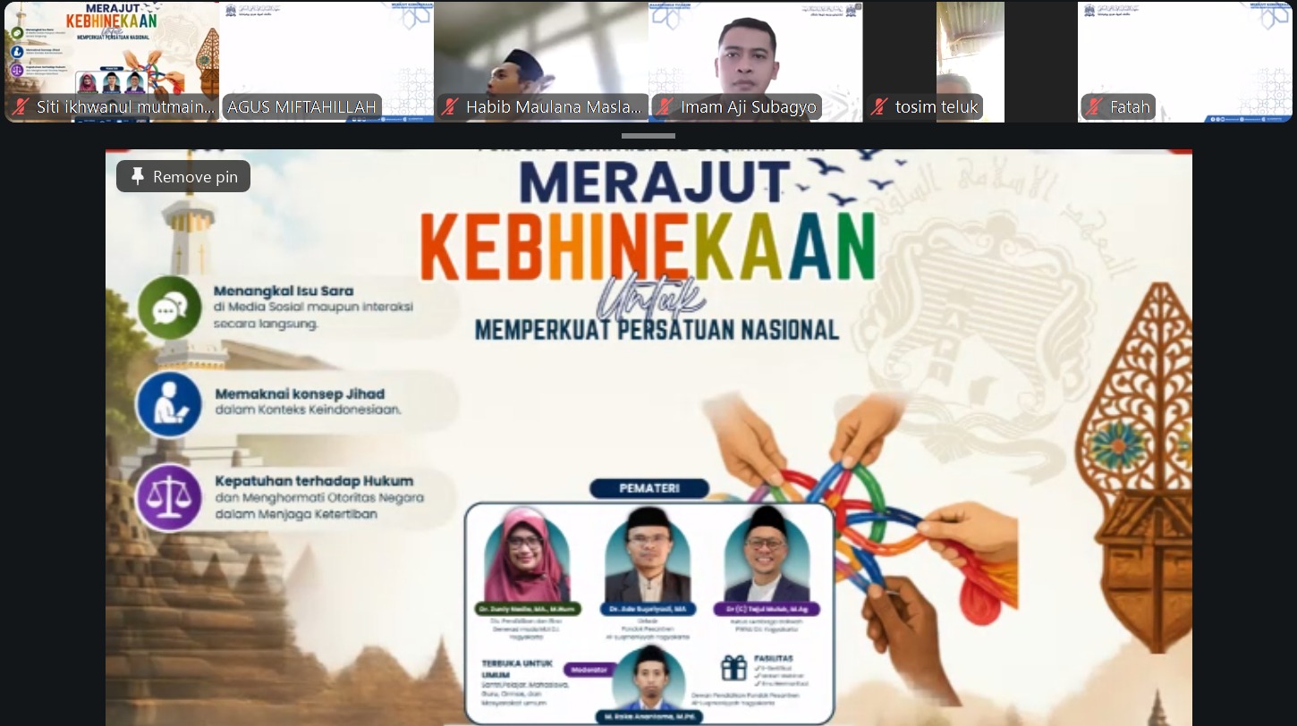 Webinar Kebhinekaan Ponpes Al Luqmaniyah